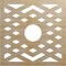 Ekena Millwork Chevron Wood Fretwork Pierced Ceiling Medallion, Hickory, 34"OD x 8 3/4"ID x 1/4"T CMWP34X34X0250CHHI - alternate 1